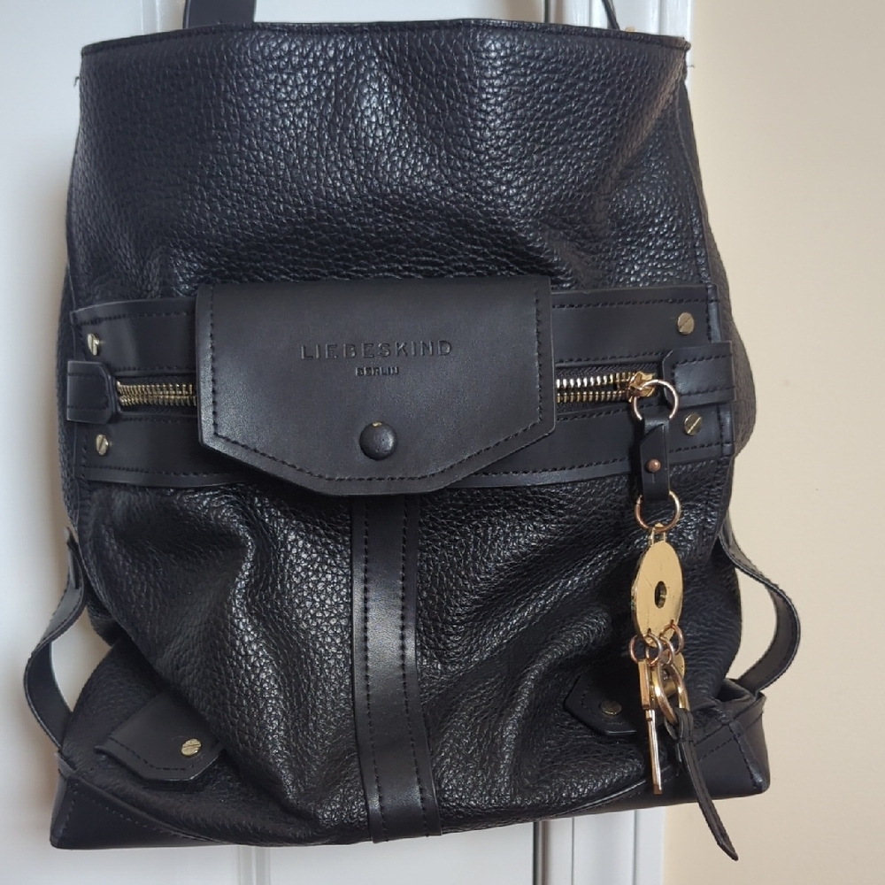 Liebeskind Textured Black Leather Bag